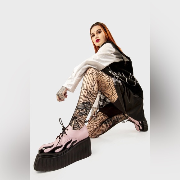 LAMODA GIRLS ON TOUR CHUNKY PLATFORM CREEPER SHOES - Picture 3 of 7